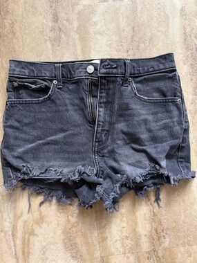 Abercrombie & Fitch Distressed Black Denim Women's Shorts